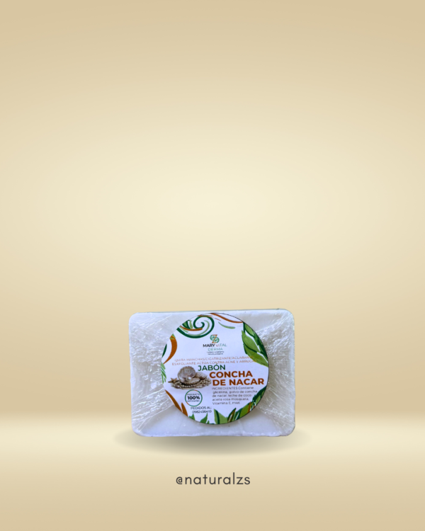 .JABÓN CONCHA DE NACAR .jabÓn concha de nacar
